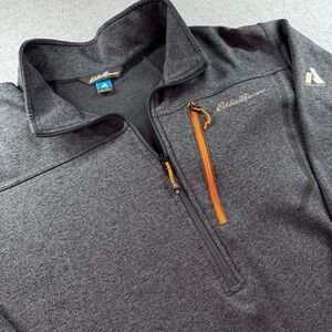 Eddie Bauer Pullover 1/2 Zip First Ascent Gray Fleece Pullover Gray Men’s XLT